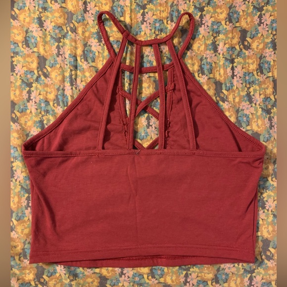 NWOT Earthbound Trading Co. Ladder Cross V Neck Bralette - Picture 2 of 3